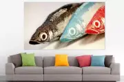 BEAUTIFUL BLUE OCEAN FISH ART SCENERY WALL ARTS high quality Canvas home decor