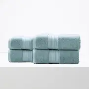 Renee Taylor Brentwood 650 GSM Low Twist 4 Pack Bath Sheet Gray Mist