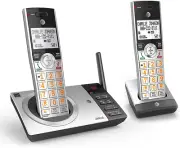 AT&T Landline Phone Home Cordless Dect 6.0 Answering System Call Block 2 Handset