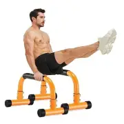 Push Up Bar 9.5" High Parallettes Bars No Wobbling Dip Bar for Handstand,