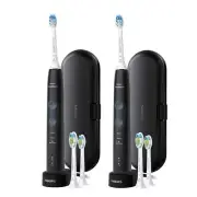 2x Philips Sonicare ProtectiveClean 5300 Electric Toothbrush -Black HX6423/34