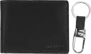 [Steve Madden] Mens RFID Leather Wallet Gift Set with Key Fob