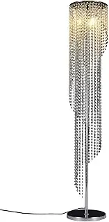 [Surpars House] Sparkling Elegant Raindrop Crystal Floor Lamp,Silver