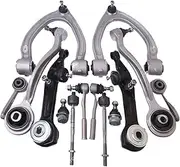 14PCS Front Tie Rod End Upper Lower Control Arm Kit Compatible With Mercedes-Benz W220