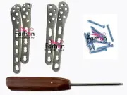 Locking Distals Fibula 4 & 5H Plate 2.7 / 3.5 mm & LCP Screw 43 Pcs Titanium G5