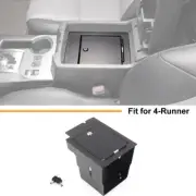 Metal Armrest Organizer Gun Safe Storage Lock Box W/Key Locks For 4Runner 2010+