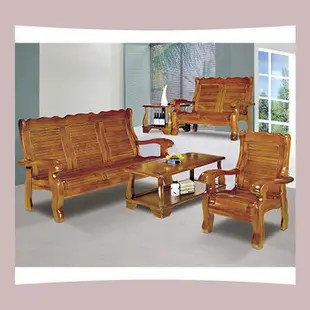 南洋檜木實木板椅組(502) 23062640001