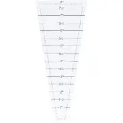 Triangular Sewing Ruler Acrylic Template Ruler for Accurate Quilting Creativity