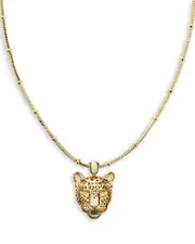 Kendra Scott Maura Gemstone Jaguar Pendant Necklace, 18-21