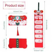 Folding Red Envelope Creative New Year Lucky Red Packet with Tassel Design xiADI