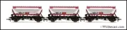 Hornby R60071 CDA Hopper Wagons, Three Pack, EWS - Era 9, OO Gauge