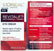 2 Ct L'Oréal Paris Revitalift Pro Retinol Anti Wrinkle Firming Eye Cream 0.5 Oz