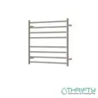 Fienza Isabella Heated Towel Rail 750 x 700mm Brushed Nickel