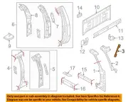 FORD OEM 11-16 F-250 Super Duty-WS Pillar Reinf Inner Support BC3Z2502524A (for: Ford)