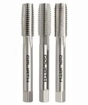Goliath A76FD3 N0.12 x 0.28 BA Straight Flute Tap Set HSS Bright