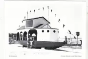*Postcard-"Noah's Ark" -Former Lake Michigan Tugboat @ Cuneo, Illinois *{C55}