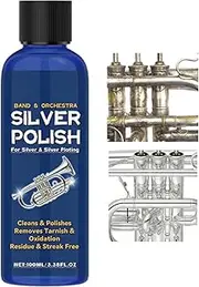 [Generic] Silver Cleaner for Silverware - Silver Jewelry Cleaner Scented Silver Jewelry Polish | Silverware Cleaner Portable Sterling Silver Polish for Silver Jewelry Instruments