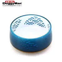 在飛比找PChome24h購物優惠-Doggyman 犬用日式禪風碗 M-深海藍