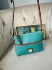 Dooney & Bourke Purse Pebble Leather Ginger Pouchetter Spearmint Crossbody Bag