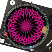 Snickering Snake Slipmat Turntable 12" for DJ Vinyl LP Audiophile