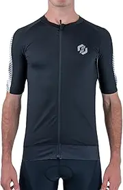 [SLS3] Triathlon Top Men's Aero Jersey Short Sleeve Aerodynamic Triathlon Shirt with Sleeves Cycling Jersey, Midnight Blur, S