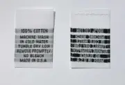 5000 PCS WHITE WOVEN CLOTHING SEWING GARMENT CARE LABEL TAGS - 100% COTTON
