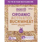 Macro Certified Organic Activated Buckwheat 400g