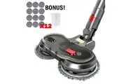 OZNALA Electric Motorised Mop Head for Dyson V7 V8 V10 V11 Cordless Vacuum Cleaners Attachment Wet Dry Dual-use with 12 Mop Pads, Water Cup