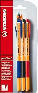 STABILO pointVisco Gel Rollerball - Blue/Black/Red