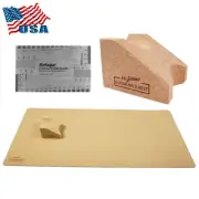 Guitar Work Mat Pad+ Neck Rest Support & String Gauge Ruler Guitar Repair Tool