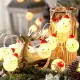 聖誕節佈置100cm10燈可愛雪人燈串1組(聖誕節 氣球 派對 佈置 燈飾 耶誕 布置 裝飾 氣氛燈)
