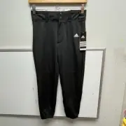 Adidas Climalite Youth Baseball Pants Size M Black Traditional Cut Stain Release