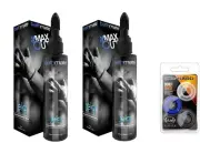 Bathmate Hydromax Max Out Jelq Jelqing Serum Enhancement Lotion 2 TUBES + 3 Ring