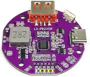 xioaue 22.5W Fast Charging Module Power Bank Charger Board 5A Mini Circuit Board DIY Motherboard Kit with Light Display