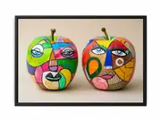 Two Apples Framed Print Fine Art Poster Print