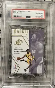 2001-02 UPPER DECK SPX BASKETBALL CARD PACK JORDAN KOBE BRYANT PSA 10 GEM MINT