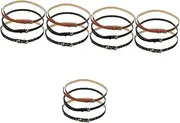 [BESPORTBLE] Leopard Print Pu Waist Belts Adjustable Fashionable Belts for Dresses Pants and Trousers Versatile Accessory for Casual and Formal Outfits *