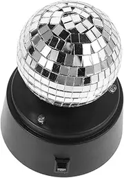 SECFOU Led Disco Ball Table Lamp Rotating Mirror for Parties Ktv Bars Battery Operated Disco Party Light Wedding Decor
