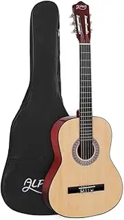 39" Classical Guitar - Wooden Body Nylon Strings Beginner Gift Natural Finish