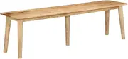 160x40x45 cm Wood Bench, Farmhouse Entryway Bench for Living Dining Room, Rustic Entry Way Benches Seat, Rustic Brown