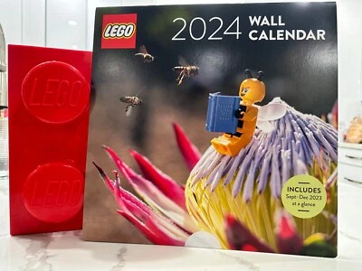 LEGO Wall Calendar 2024 - Brand New Sealed In Hand Ready to Ship