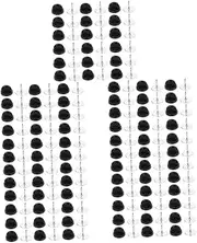 [TEHAUX] 2 sets of Badges Replacement Craft Insignia Uniform Black Citation with Keepers DIY Daily Tack Supply Blank Clutch Service Tacks Badge Convenient Mens Caps Use Brooch Professional