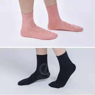 有機棉2/2中統羅紋襪 短襪 襪子 台灣製中筒襪 AN-A401【旺達棉品】