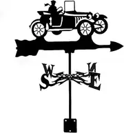 Weathervane Cattle Chipmunk Tractor Weather Vane Measuring Tool Stainless Steel Weathercock Wind Direction Indicator for Garden Patio Yard Ornament Decoration