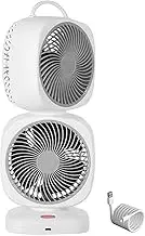 Table Top Fan, Bedside Table Fan, 350 Degrees Oscillation Small Room Fan, 5 Speed Settings Portable Desk Fan, Silent USB Desk Fan, Table Cooling Fan For Home, Outdoor