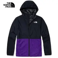 在飛比找蝦皮商城優惠-The North Face 男 防潑水風衣外套 黑/紫 N