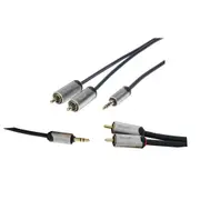 Concord 3.5mm Stereo Plug to 2 RCA Plugs - 3m
