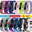 【2pack】Fitbit Ace 3 Bands Kids Silicon Replacement Wristband Watch Band Strap
