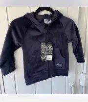 New with tags Minti kids Velour Zip Up Hooded Jumper. Size 4. Rrp $75. Navy