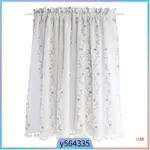 RUSTIC SHORT HALF WINDOW CURTAIN VINES FLORAL PATTERN VALANC